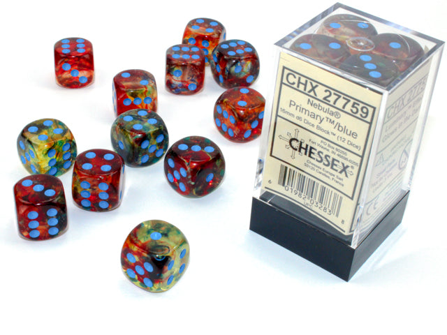 Chessex Dice Nebula Polyhedral 16mm D6 Dice Set-Wisteria/white Luminary-Chessex-Ace Cards & Collectibles