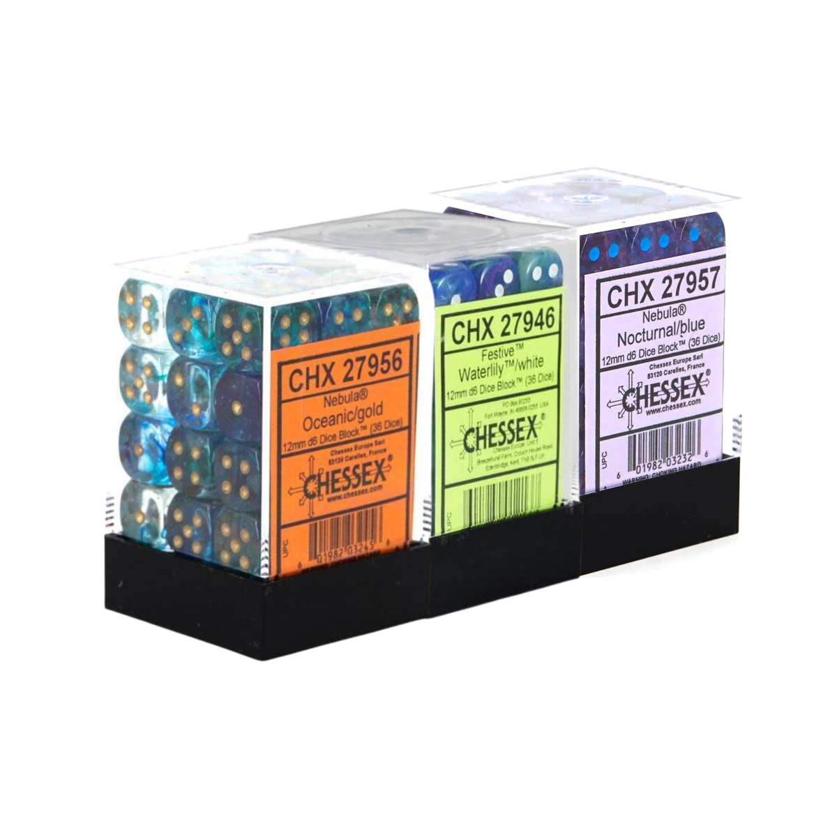 Chessex Dice Signature 12mm Dice Blocks (278AA)-Teal/white-Chessex-Ace Cards & Collectibles