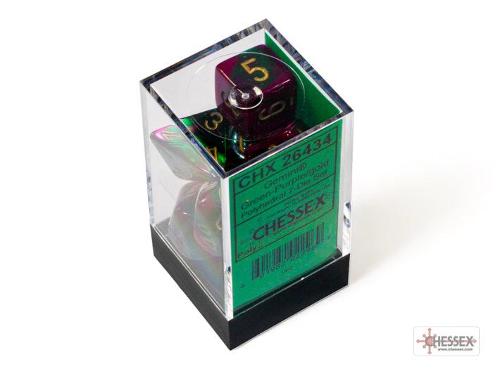 Chessex Gemini Polyhedral 7-Dice Sets (264AA)-26422-Chessex-Ace Cards & Collectibles
