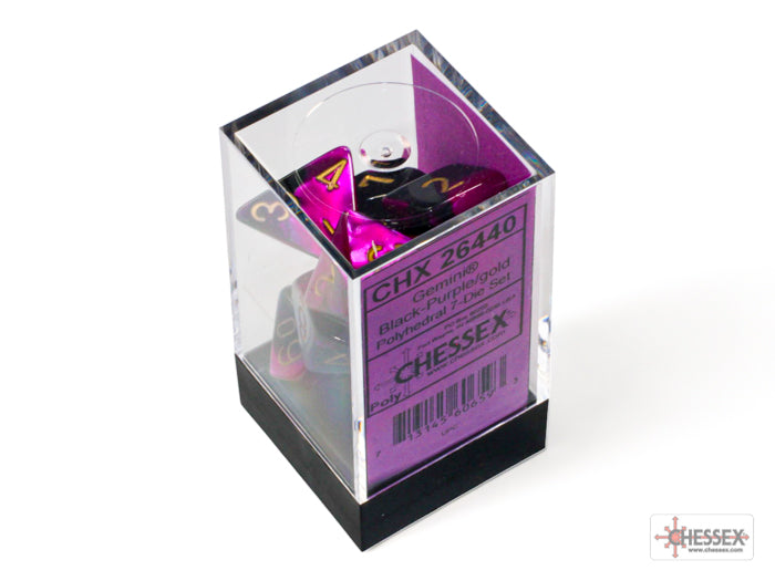 Chessex Gemini Polyhedral 7-Dice Sets (264AA)-26422-Chessex-Ace Cards & Collectibles