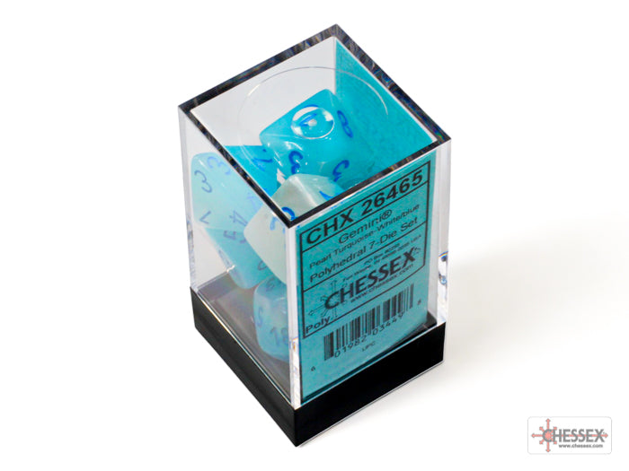 Chessex Gemini Polyhedral 7-Dice Sets (264AA)-26422-Chessex-Ace Cards & Collectibles