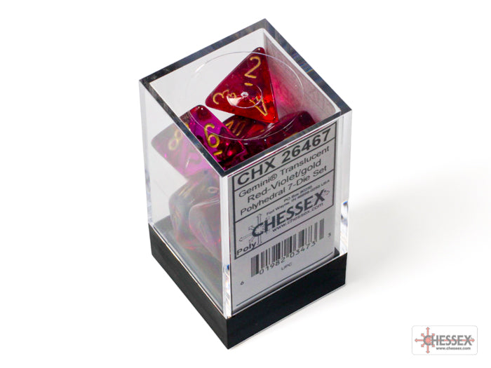 Chessex Gemini Polyhedral 7-Dice Sets (264AA)-26422-Chessex-Ace Cards & Collectibles