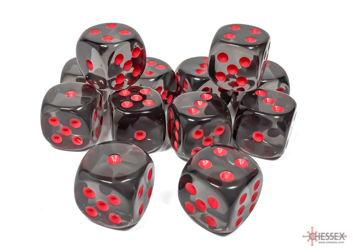 Chessex Translucent 16mm Dice Blocks (236AA)-16mm Clear/white-Chessex-Ace Cards & Collectibles