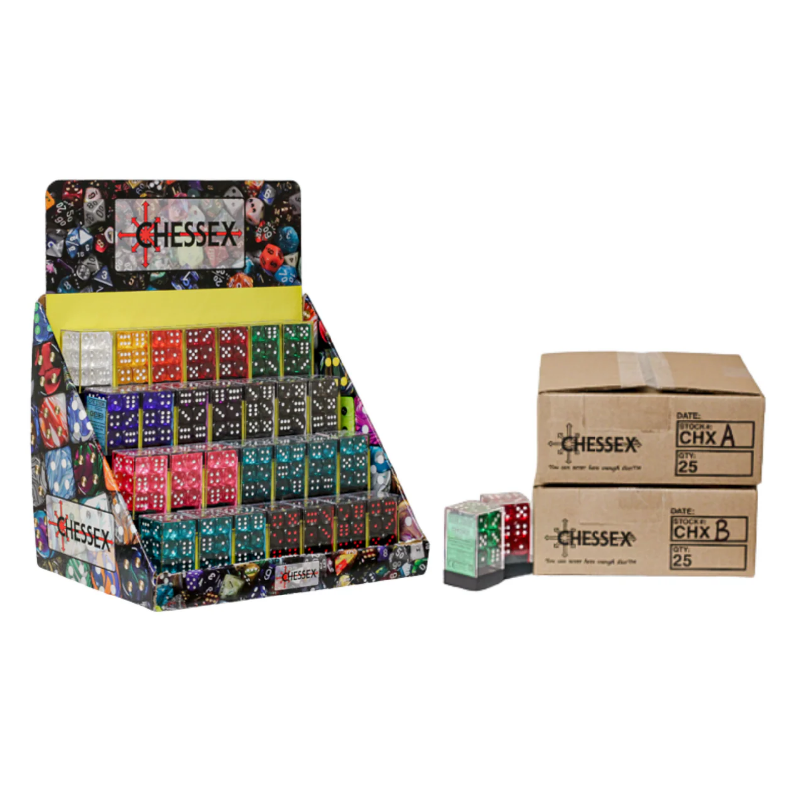 Chessex Translucent 16mm Dice Blocks (236AA)-23601-Chessex-Ace Cards & Collectibles