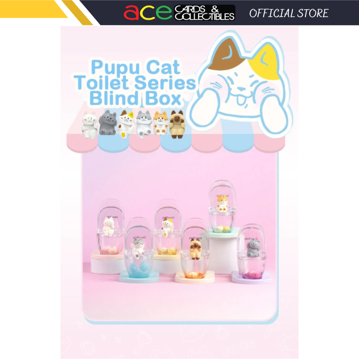 Choco Teddy x Pupu Cat Toilet Series-Single Box (Random)-Choco Teddy-Ace Cards &amp; Collectibles