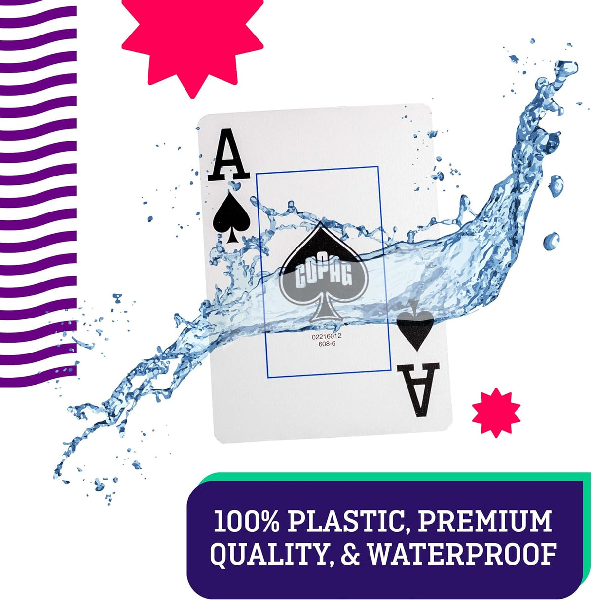 COPAG 1546 Elite Plastic Playing Cards - Bridge Size Jumbo Index Red/Black Double Deck-Copag-Ace Cards & Collectibles