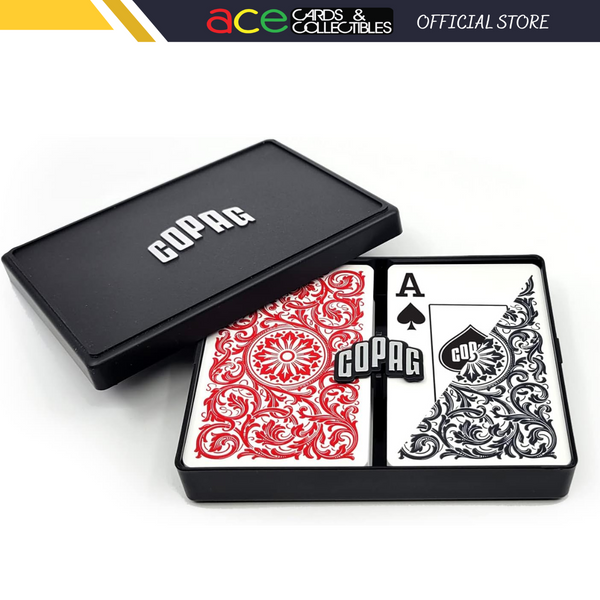 COPAG 1546 Elite Plastic Playing Cards - Bridge Size Jumbo Index Red/Black Double Deck-Copag-Ace Cards & Collectibles
