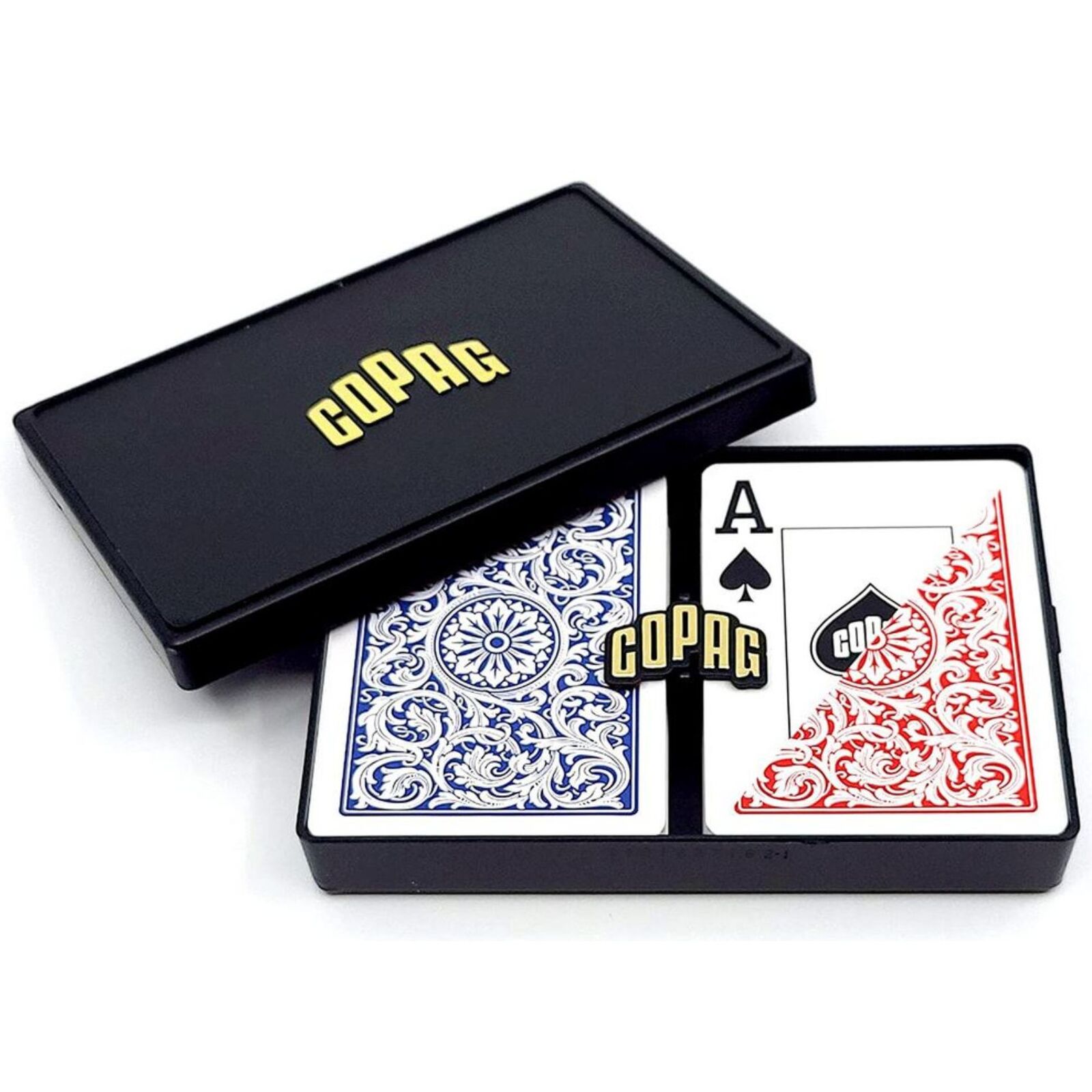 COPAG 1546 Elite Plastic Playing Cards - Poker Size Jumbo Index Red/Blue Double Deck-Copag-Ace Cards & Collectibles