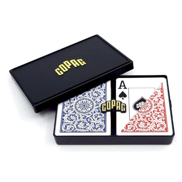 COPAG 1546 Elite Plastic Playing Cards - Poker Size Jumbo Index Red/Blue Double Deck-Copag-Ace Cards & Collectibles