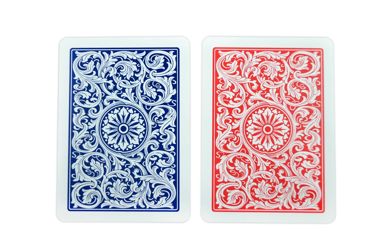 Copag 1546 100% Plastic Playing Cards - Poker Size Regular Index Double Deck Set-Blue/Red-Copag-Ace Cards &amp; Collectibles