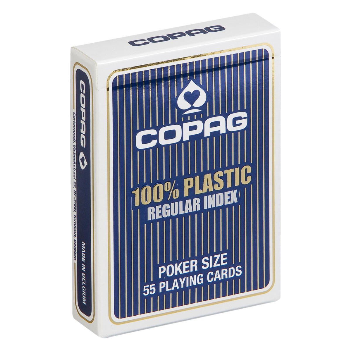 Copag 2 Corner Red & Blue Plastic Playing Cards-Blue-Copag-Ace Cards & Collectibles