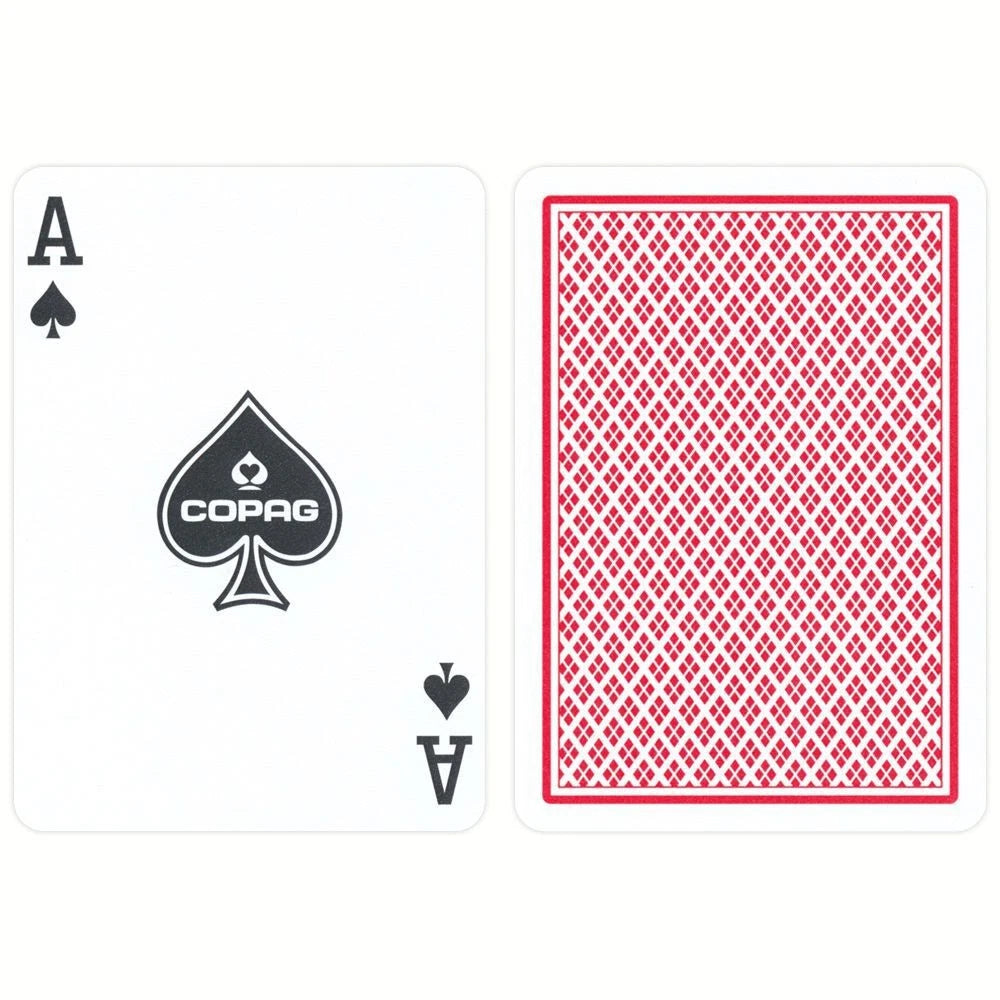 Copag 2 Corner Red & Blue Plastic Playing Cards-Blue-Copag-Ace Cards & Collectibles