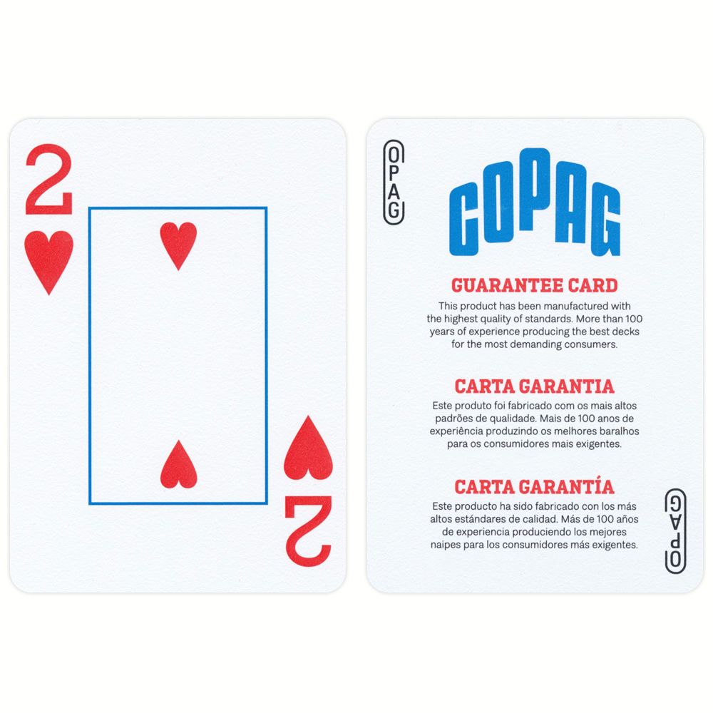 Copag Brick of Playing Cards 2 Jumbo Index-Blue-Copag-Ace Cards &amp; Collectibles