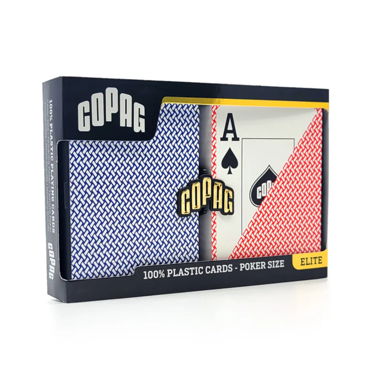 Copag Export 100% Plastic Playing Cards - Poker Size Jumbo Index Blue/Red Double Deck-Copag-Ace Cards &amp; Collectibles