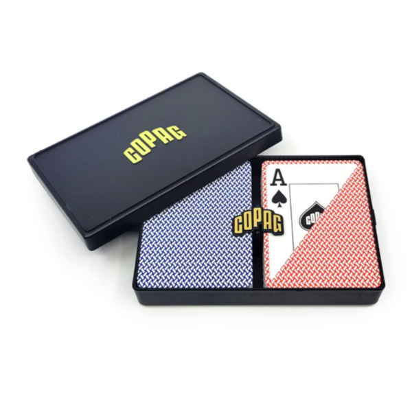 Copag Export 100% Plastic Playing Cards - Poker Size Jumbo Index Blue/Red Double Deck-Copag-Ace Cards & Collectibles