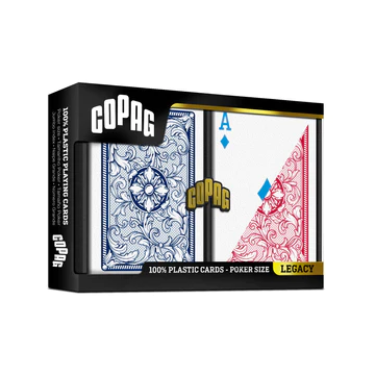 Copag Legacy Plastic Playing Cards Regular Index Double Pack-Copag-Ace Cards &amp; Collectibles
