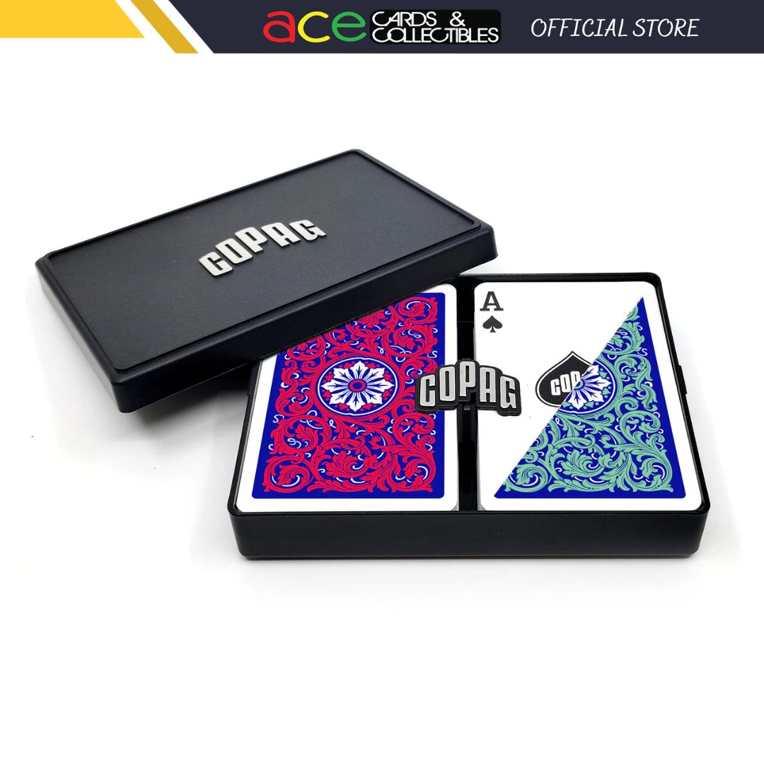 Copag Neoteric Bridge Size Regular Index Double Deck Set-Green/Red-Copag-Ace Cards & Collectibles