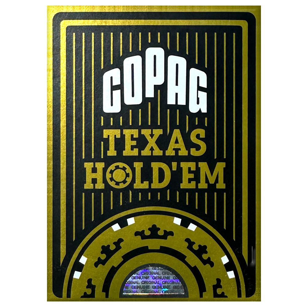 Copag Texas Hold'Em Plastic Playing Cards-Black-Copag-Ace Cards & Collectibles
