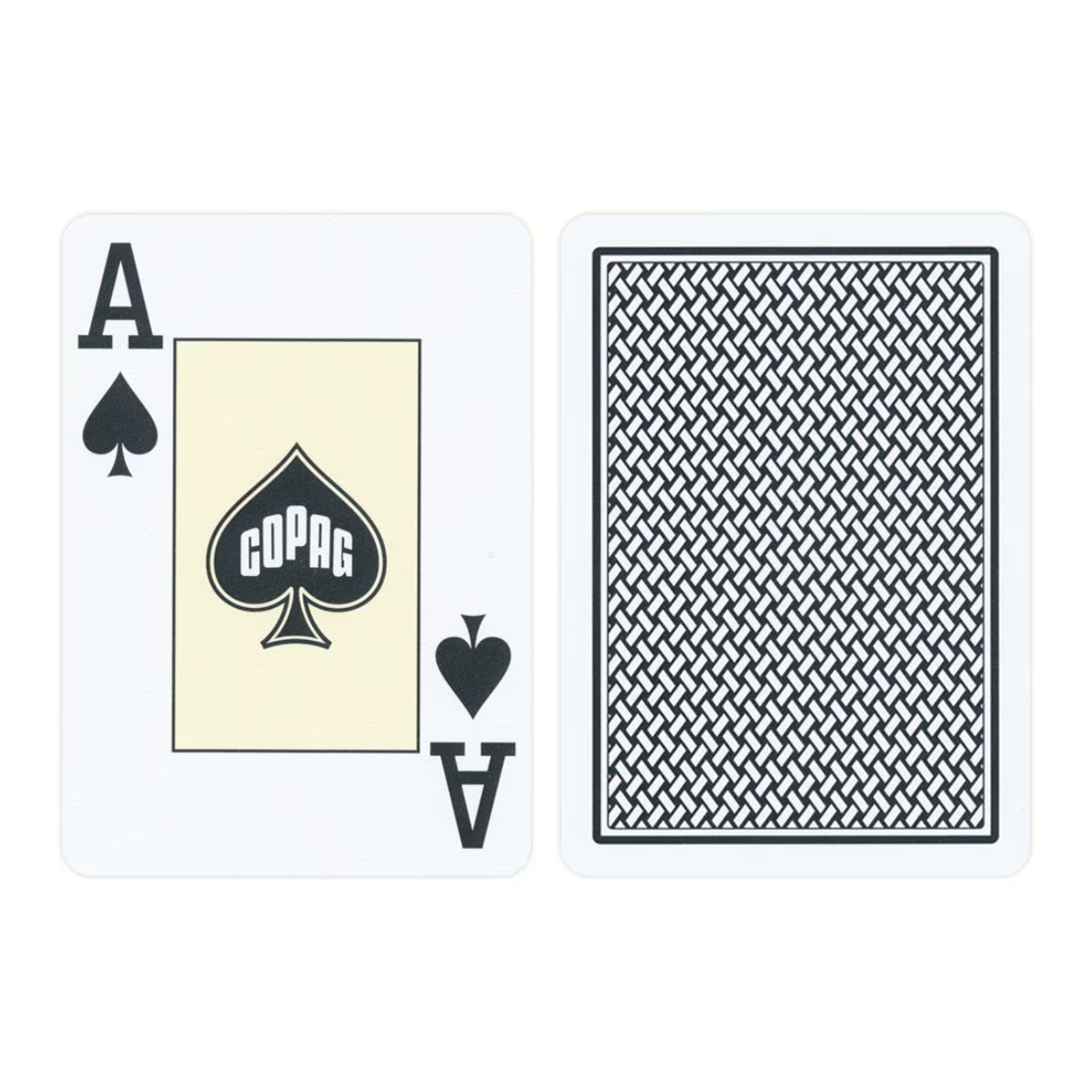 Copag Texas Hold'Em Plastic Playing Cards-Black-Copag-Ace Cards & Collectibles