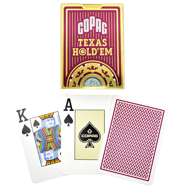 Copag Texas Hold'Em Plastic Playing Cards-Black-Copag-Ace Cards & Collectibles