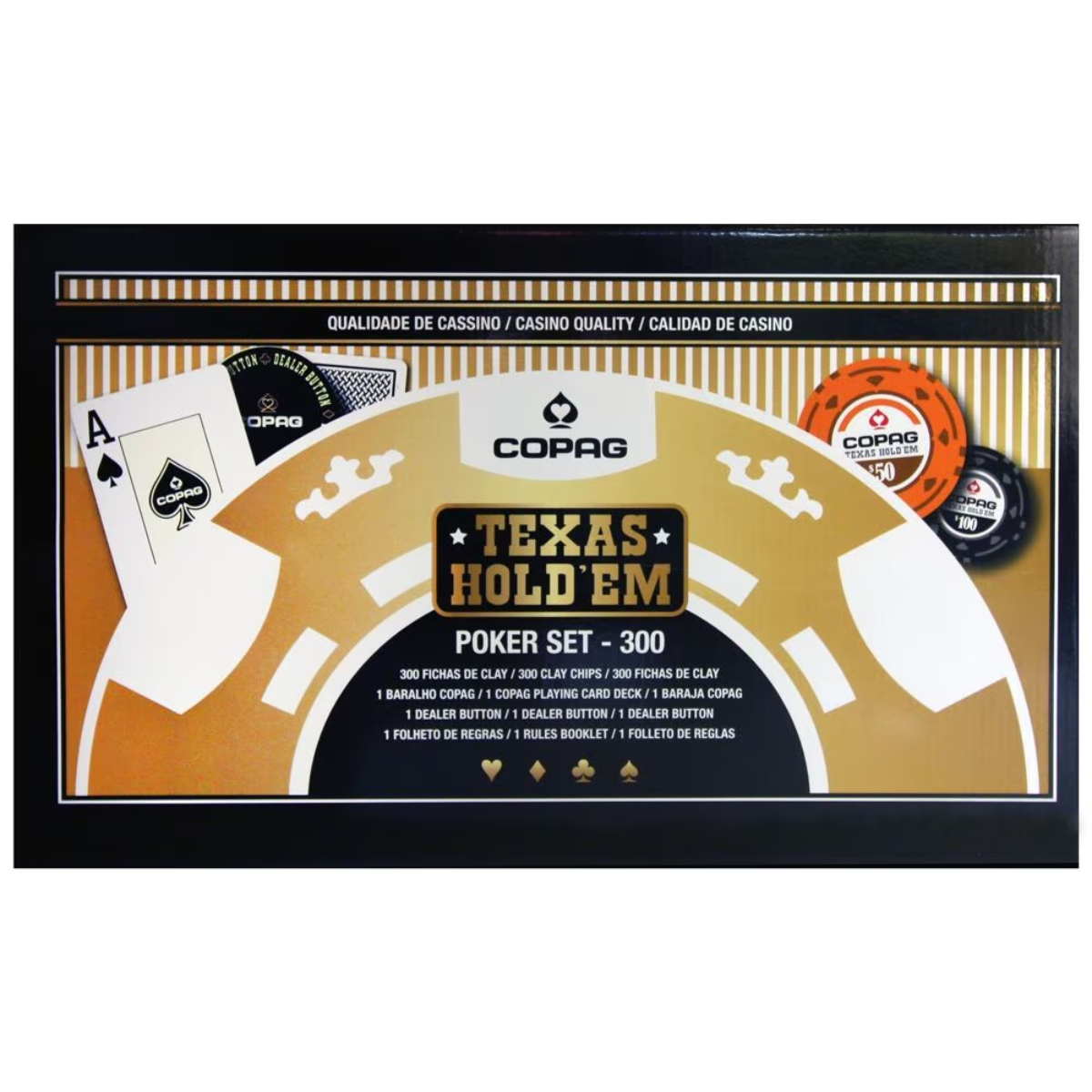Copag Texax Hold'Em Luxury Poker Chips Game 300-Copag-Ace Cards & Collectibles