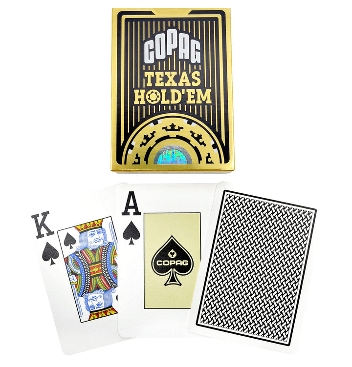 Copag WSOP Texas Hold'Em Plastic Playing Cards-Black-Copag-Ace Cards & Collectibles