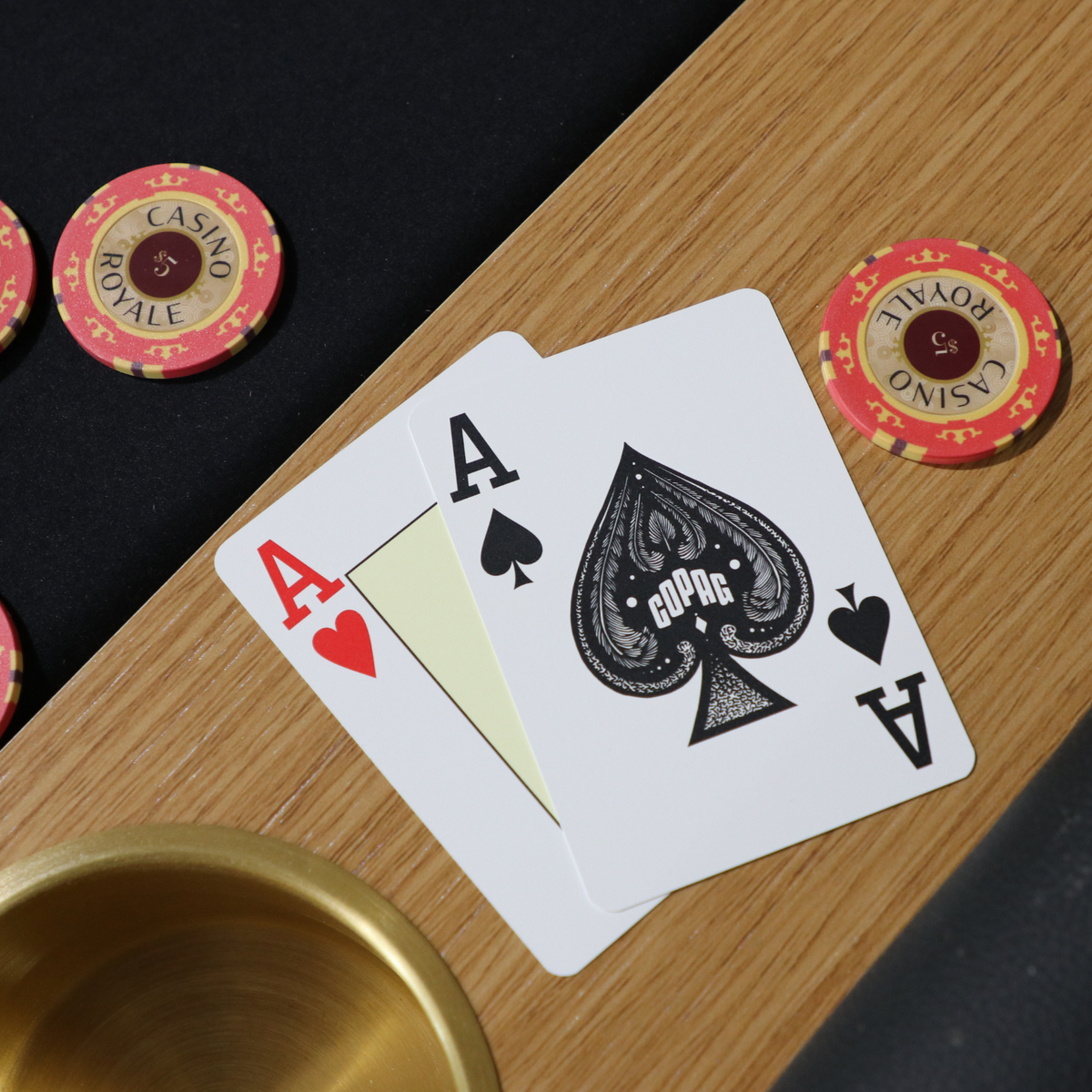 Copag WSOP Texas Hold'Em Plastic Playing Cards-Black-Copag-Ace Cards & Collectibles