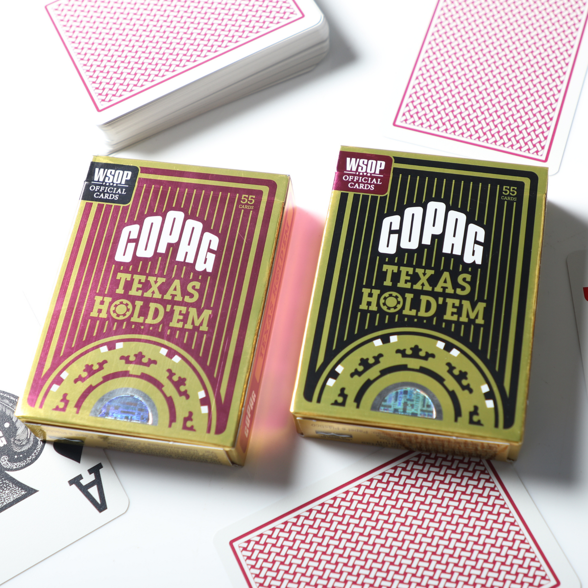 Copag WSOP Texas Hold'Em Plastic Playing Cards-Black-Copag-Ace Cards & Collectibles