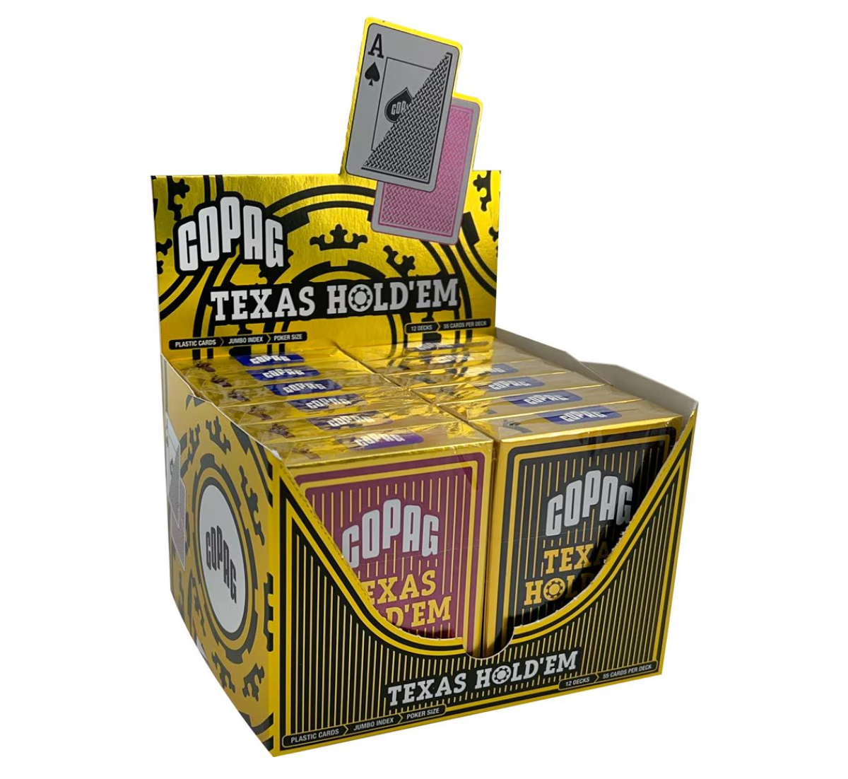Copag WSOP Texas Hold'Em Plastic Playing Cards-Black-Copag-Ace Cards & Collectibles