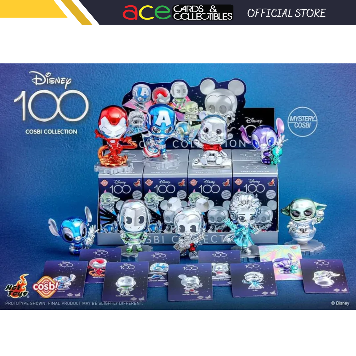 Disney 100 Platinum Color Cosbi Collection-Display Box (8pcs)-Cosbi-Ace Cards & Collectibles