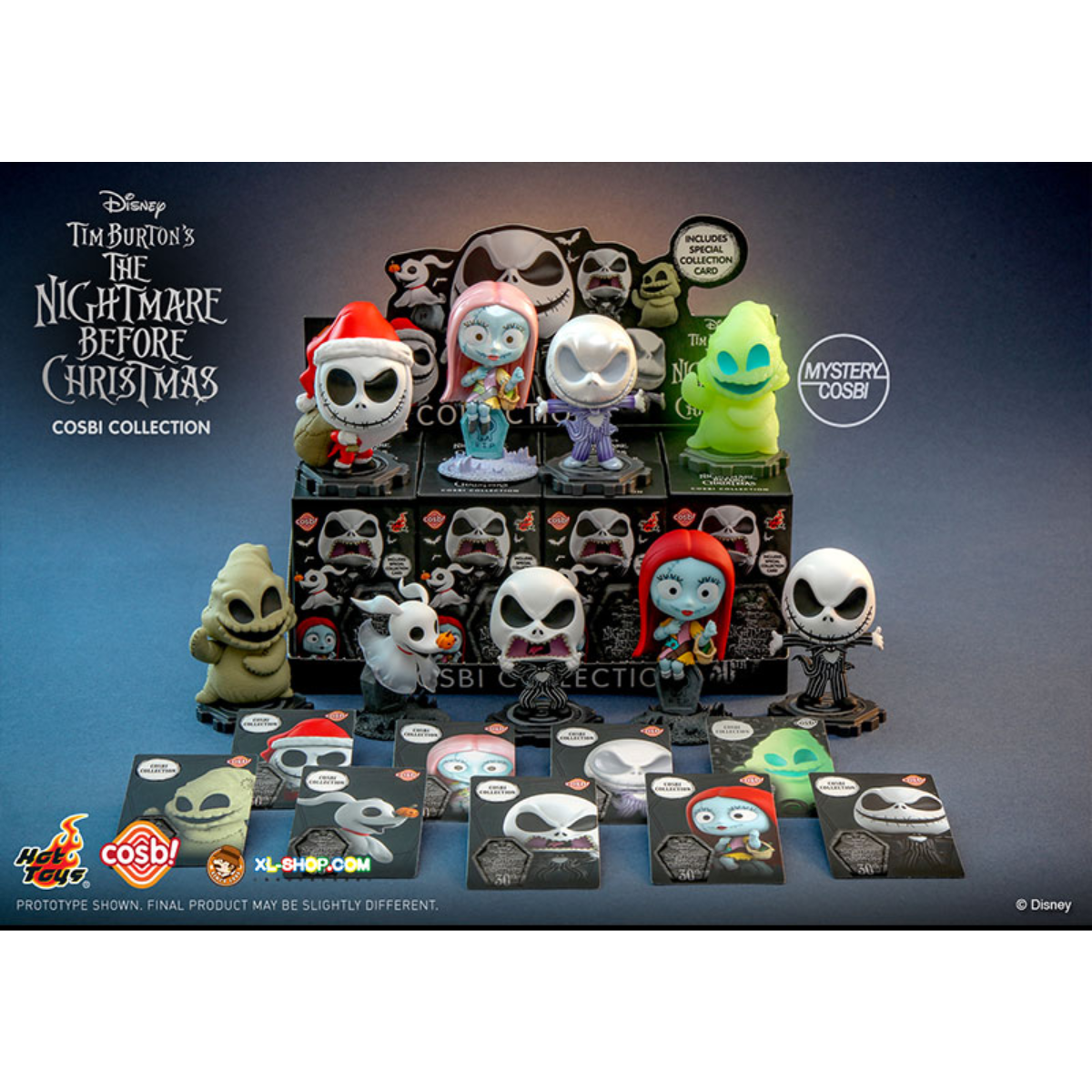 Disney The Nightmare Before Christmas Cosbi Bobble-Head Collection-Display Box (8pcs)-Cosbi-Ace Cards &amp; Collectibles