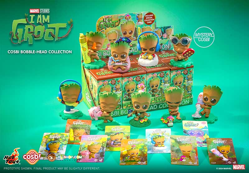 Guardian of The Galaxy Cosbi Bobble-Head Collection &quot;I Am Groot&quot; Season 2-Display Box (8pcs)-Cosbi-Ace Cards &amp; Collectibles