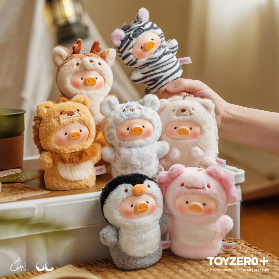 ToyZeroPlus Lulu The Piggy Animal Party V2 Cutest Butler Series Vinyl Face Key Cover Pendant