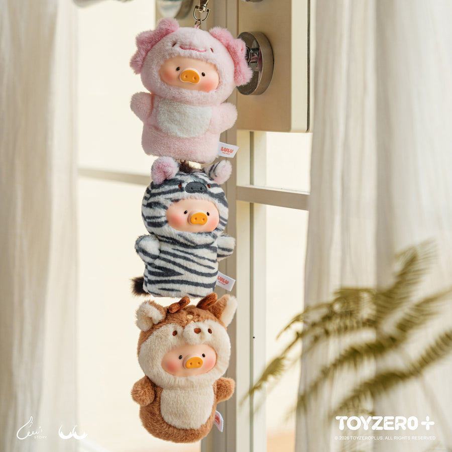 ToyZeroPlus Lulu The Piggy Animal Party V2 Cutest Butler Series Vinyl Face Key Cover Pendant