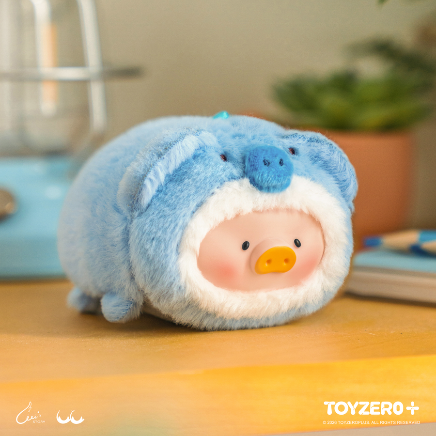 ToyZeroPlus Lulu The Piggy Animal Party V2 Stick together PVC Face Plush Keychain