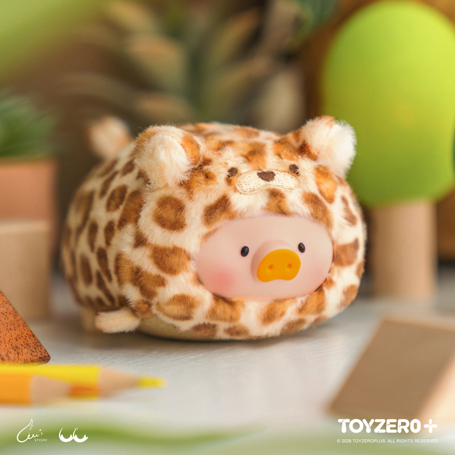 ToyZeroPlus Lulu The Piggy Animal Party V2 Stick together PVC Face Plush Keychain