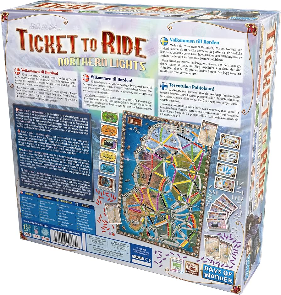 Board Game Days Of Wonder Ticket to Ride: Northern Lights EN-Days Of Wonder-Ace Cards & Collectibles