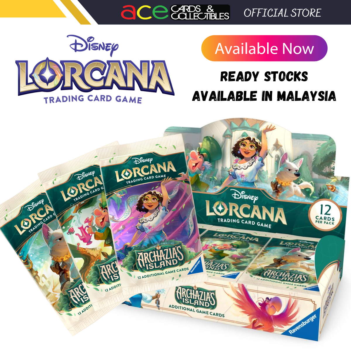Disney Lorcana Archazia's Island Set 7 Booster Series-Single Pack (Random)-Disney Lorcana-Ace Cards & Collectibles