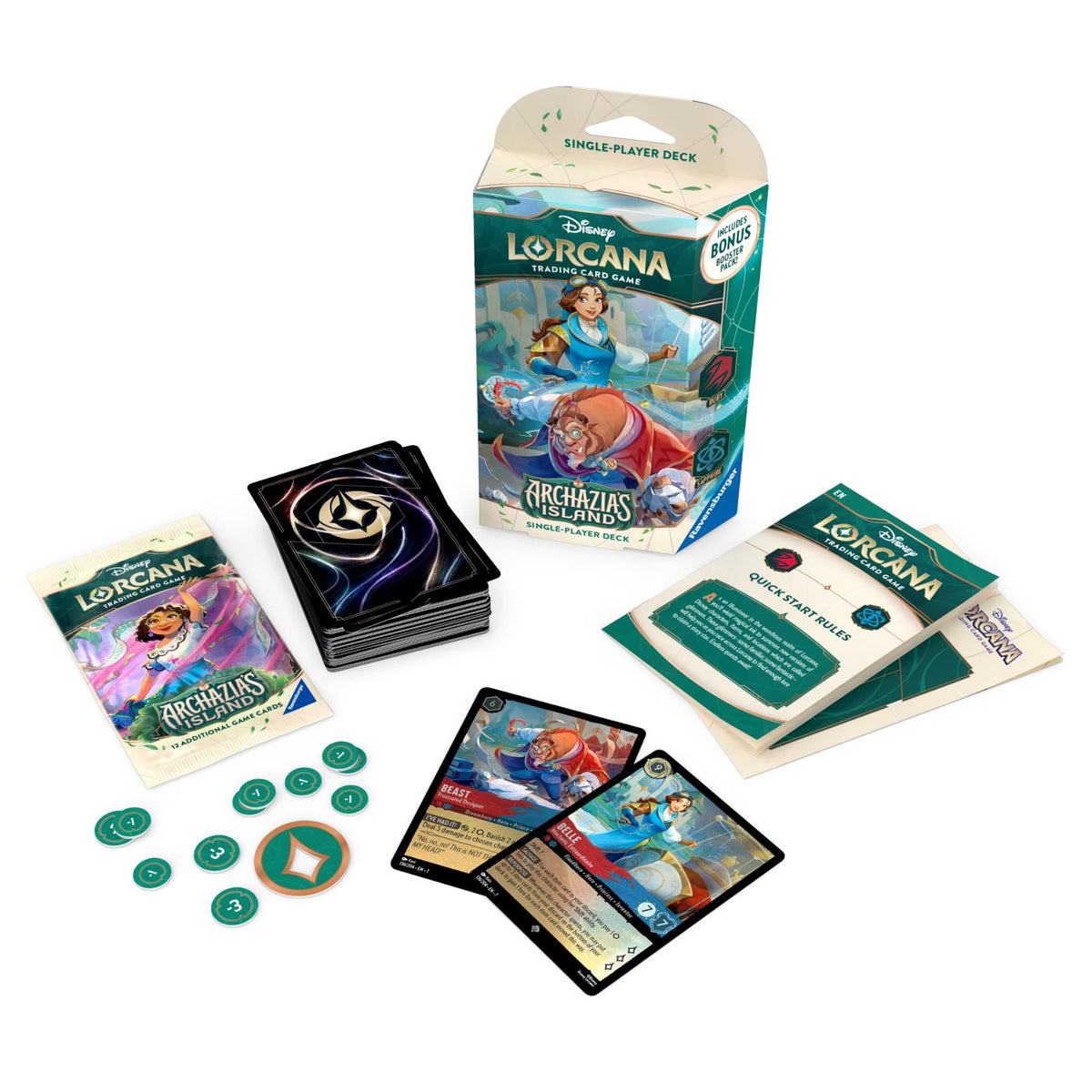 Disney Lorcana Archazia's Island Set 7 Single Player Deck-An Inventive Pair-Disney Lorcana-Ace Cards & Collectibles