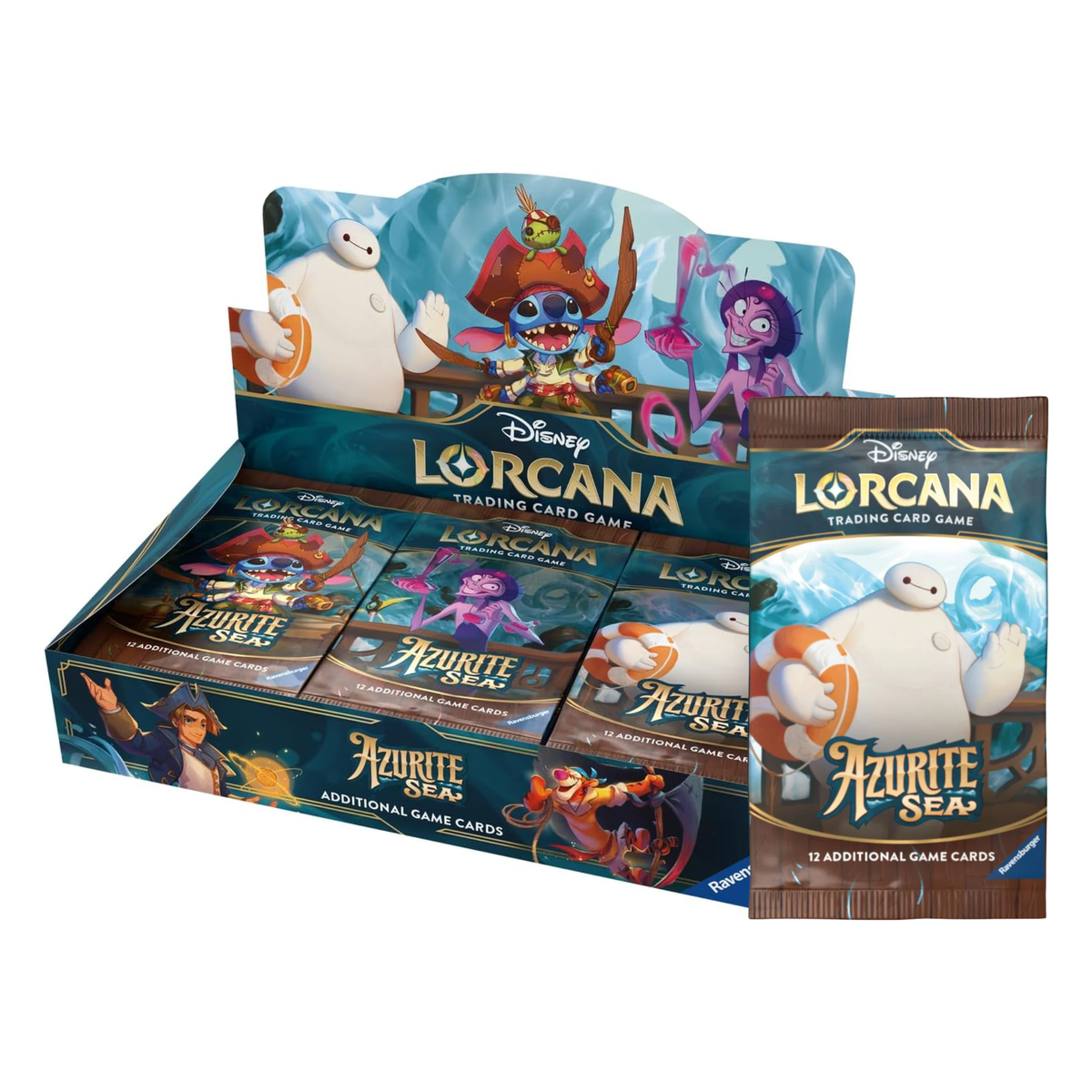 Disney Lorcana Azurite Sea Set 6 Booster Series-Single Pack (Random)-Disney Lorcana-Ace Cards & Collectibles