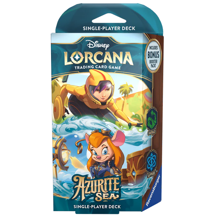 Disney Lorcana Azurite Sea Set 6 Starter Deck-Genius Reinvented-Disney Lorcana-Ace Cards & Collectibles