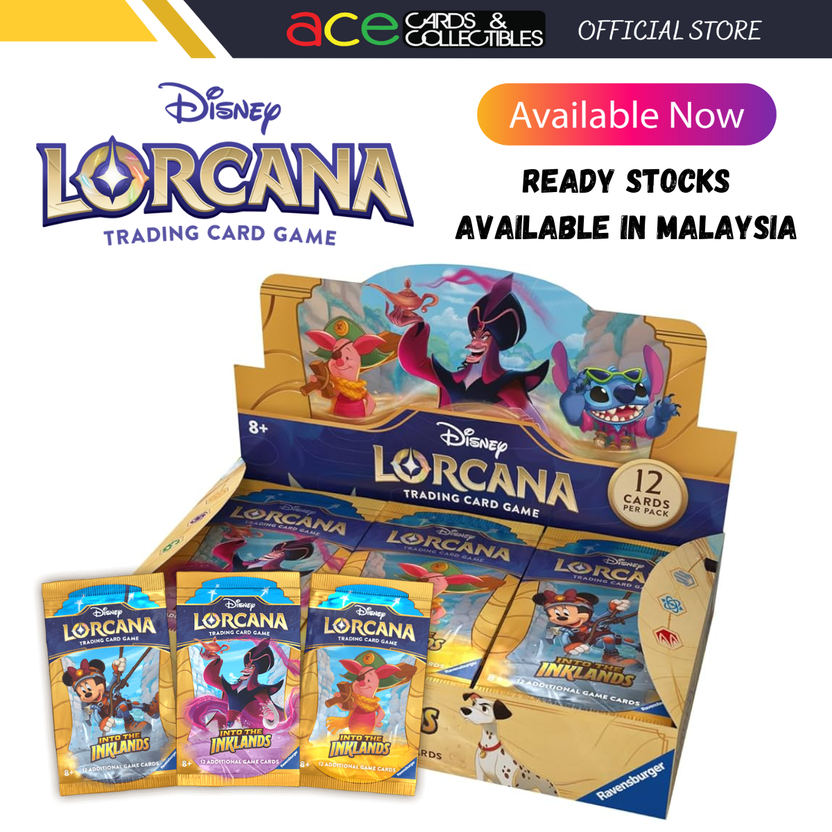 Disney Lorcana Into the Inklands Set 3 Booster Series-Single Pack (Random)-Disney Lorcana-Ace Cards & Collectibles