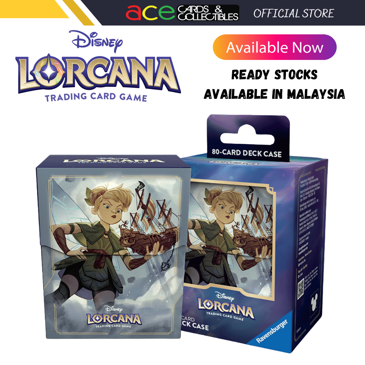 Disney Lorcana Reign of Jafar Tinker Bell Giant Fairy Deck Box-Disney Lorcana-Ace Cards &amp; Collectibles