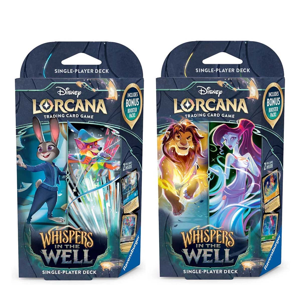 Disney Lorcana Set 10 Whispers in the Well Starter Deck-Judy Hopps & Robin Hood-Disney Lorcana-Ace Cards & Collectibles