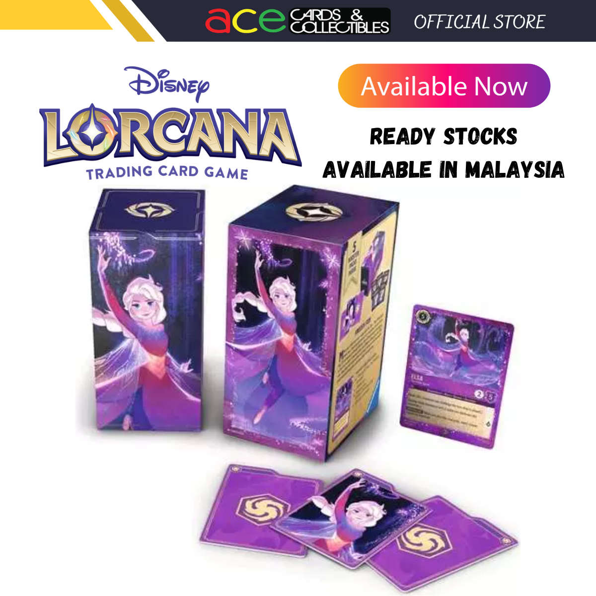 Disney Lorcana Set 9 Fabled Elsa Gift Box-Disney Lorcana-Ace Cards & Collectibles