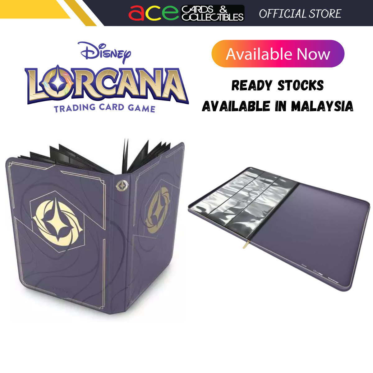Disney Lorcana Set 9 Fabled Premium Card Portfolio-Disney Lorcana-Ace Cards & Collectibles