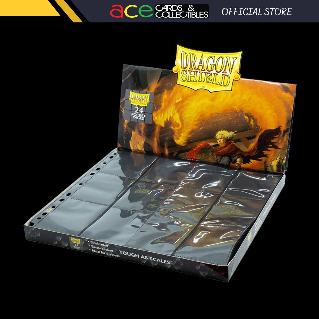 Dragon Shield 24-Pocket Binder Page Sideloading "Black"-Loose Page (1pcs)-Dragon Shield-Ace Cards & Collectibles