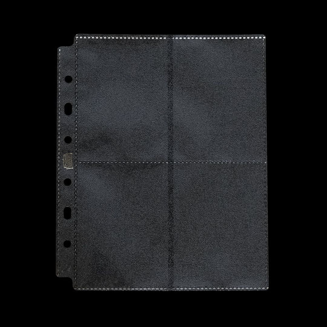 Dragon Shield 8-Pocket Binder Page Sideloading "Black"-Whole Box (50pcs)-Dragon Shield-Ace Cards & Collectibles