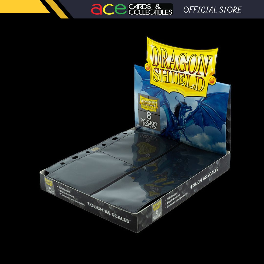Dragon Shield 8-Pocket Binder Page Sideloading "Black"-Loose Page (1pcs)-Dragon Shield-Ace Cards & Collectibles