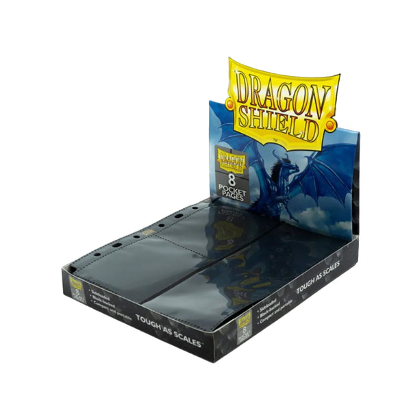 Dragon Shield 8-Pocket Binder Page Sideloading "Black"-Whole Box (50pcs)-Dragon Shield-Ace Cards & Collectibles